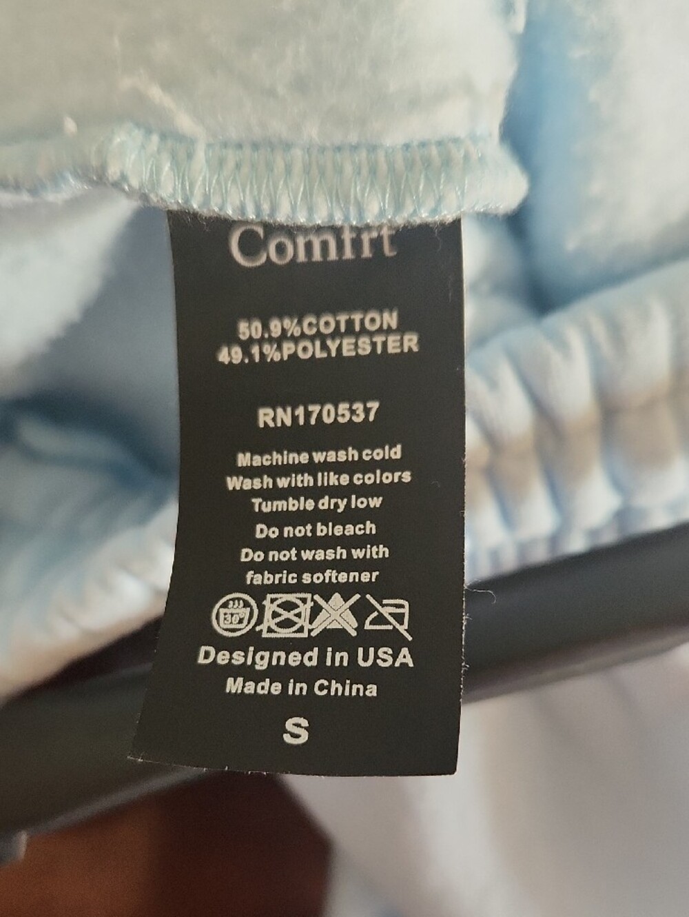 Comfrt Pastel Edition Baby Blue Jogger Pants - Picture 2 of 10
